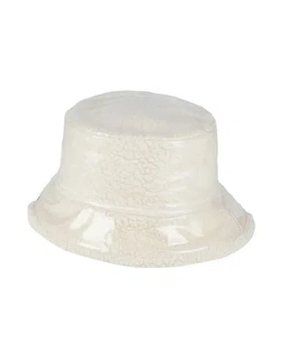 Emporio Armani Woman Hat Ivory Size 7 ⅜ Wool, Polyamide, Viscose, Polyester, Acrylic In White