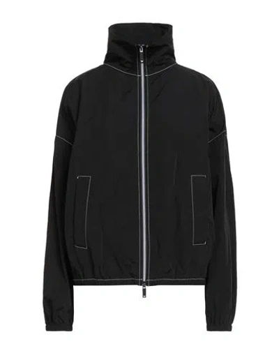 Emporio Armani Woman Jacket Black Size 12 Polyamide