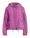 Emporio Armani Woman Jacket Mauve Size 8 Polyamide In Purple