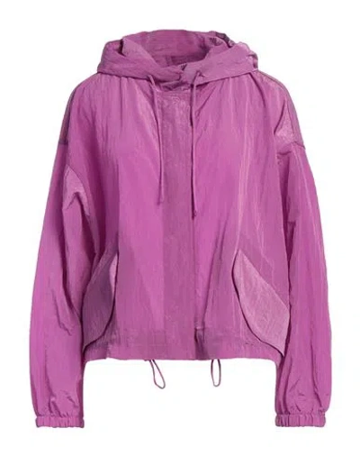 Emporio Armani Woman Jacket Mauve Size 8 Polyamide In Purple