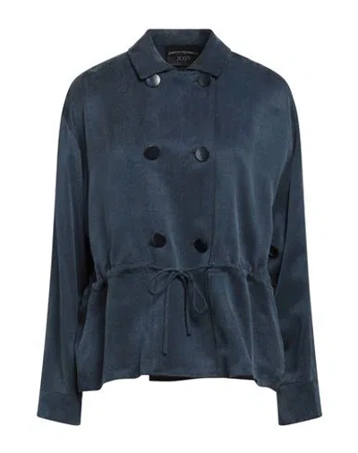 Emporio Armani Woman Jacket Navy Size 12 Cupro