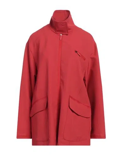 Emporio Armani Woman Jacket Red Size 6 Polyamide, Elastane