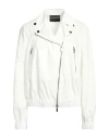 Emporio Armani Woman Jacket White Size 12 Polyester In White