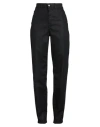 Emporio Armani Woman Jeans Black Size 27 Cotton, Polyester, Viscose, Elastane In Black