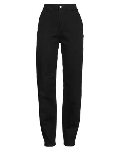 Emporio Armani Woman Jeans Black Size 31 Cotton, Elastane