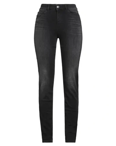Emporio Armani Woman Jeans Black Size 31 Cotton, Lyocell, Elastomultiester, Elastane