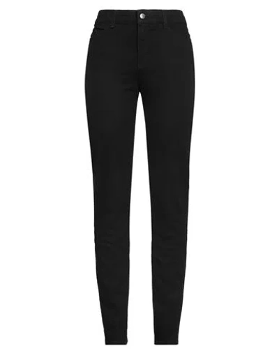 Emporio Armani Woman Jeans Black Size 32 Cotton, Elastane