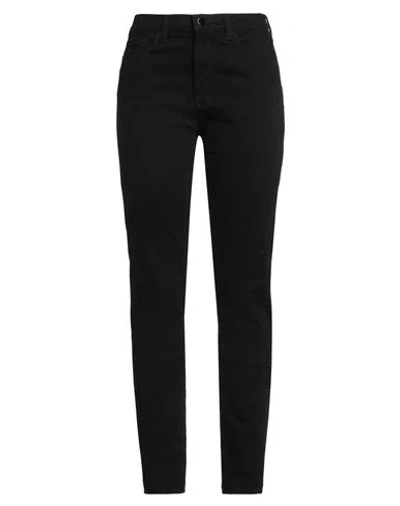 Emporio Armani Woman Jeans Black Size 32 Cotton, Elastane