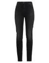 Emporio Armani Woman Jeans Black Size 32 Cotton, Lyocell, Elastomultiester, Elastane In Black