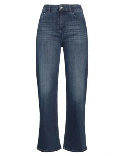 Emporio Armani Woman Jeans Blue Size 26 Cotton, Elastane