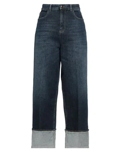 Emporio Armani Woman Jeans Blue Size 28 Cotton, Elastane
