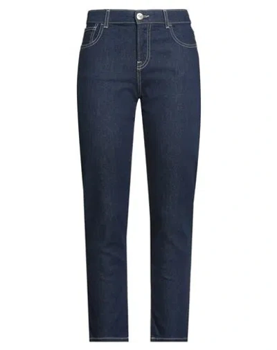 Emporio Armani Woman Jeans Blue Size 29 Cotton, Elastane
