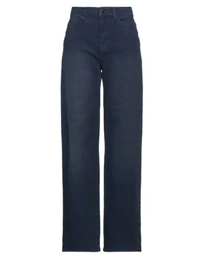 Emporio Armani Woman Jeans Blue Size 30 Cotton, Elastane