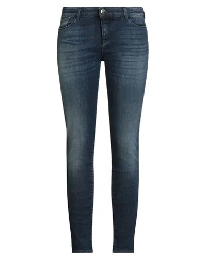 Emporio Armani Woman Jeans Blue Size 31 Cotton, Elastane