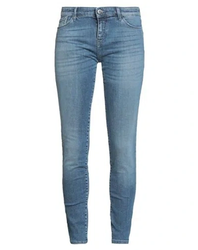 Emporio Armani Woman Jeans Blue Size 31 Cotton, Elastane