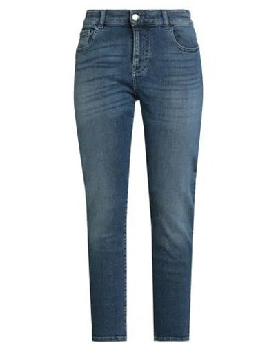 Emporio Armani Woman Jeans Blue Size 31 Cotton, Elastane