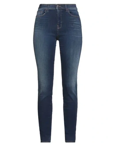 Emporio Armani Woman Jeans Blue Size 31 Cotton, Lyocell, Elastomultiester, Elastane