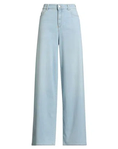 Emporio Armani Woman Jeans Blue Size 31 Cotton, Polyester, Viscose, Elastane
