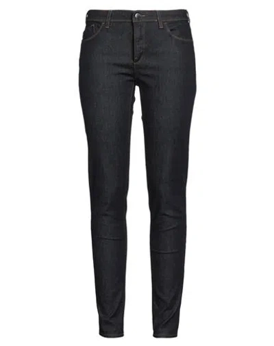 Emporio Armani Woman Jeans Blue Size 32 Cotton, Elastane