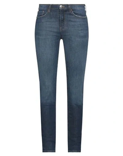 Emporio Armani Woman Jeans Blue Size 32 Cotton, Elastane