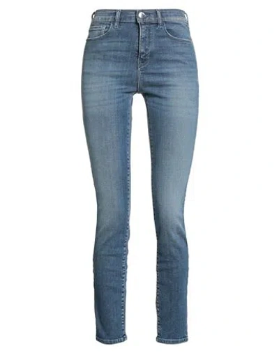 Emporio Armani Woman Jeans Blue Size 32 Cotton, Elastane