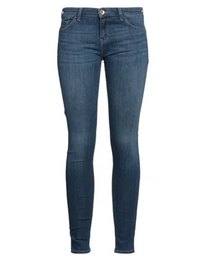 Emporio Armani Woman Jeans Blue Size 32 Cotton, Elastane, Polyester