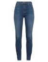 Emporio Armani Woman Jeans Blue Size 32 Cotton, Lyocell, Elastomultiester, Elastane In Blue