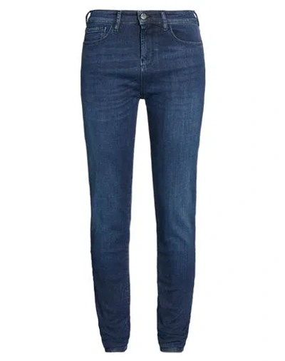 Emporio Armani Woman Jeans Blue Size 32 Cotton, Modal, Elastomultiester, Elastane