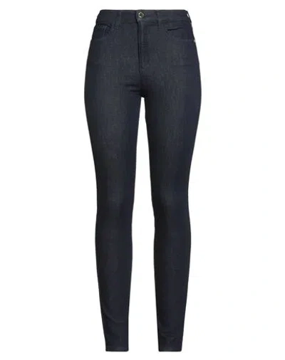Emporio Armani Woman Jeans Blue Size 32 Cotton, Viscose, Polyester, Elastane In Gray