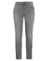 Emporio Armani Woman Jeans Grey Size 27 Cotton, Lyocell, Elastomultiester, Elastane In Gray