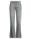 Emporio Armani Woman Jeans Grey Size 28 Cotton