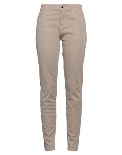 Emporio Armani Woman Jeans Light Brown Size 32 Cotton, Elastane In Beige