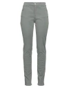 Emporio Armani Woman Jeans Sage Green Size 29 Cotton, Elastane In Sage Green