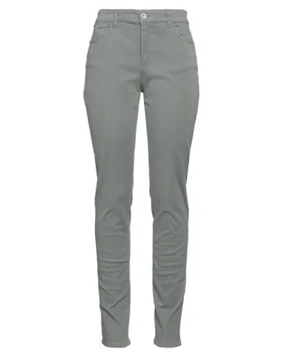 Emporio Armani Woman Jeans Sage Green Size 29 Cotton, Elastane
