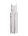 Emporio Armani Woman Jumpsuit Grey Size 6 Viscose, Polyamide