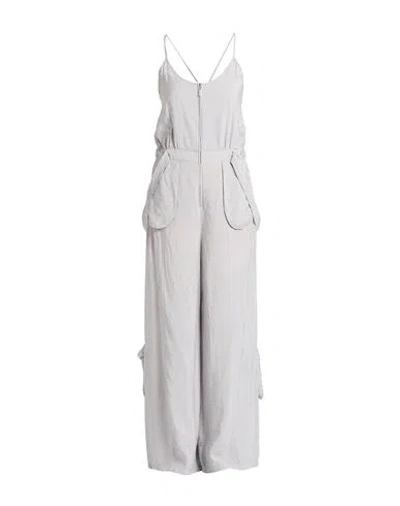 Emporio Armani Woman Jumpsuit Grey Size 6 Viscose, Polyamide