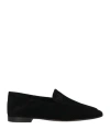Emporio Armani Woman Loafers Black Size 7.5 Leather