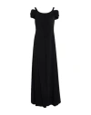 Emporio Armani Woman Maxi Dress Black Size 10 Viscose, Acetate, Elastane In Black