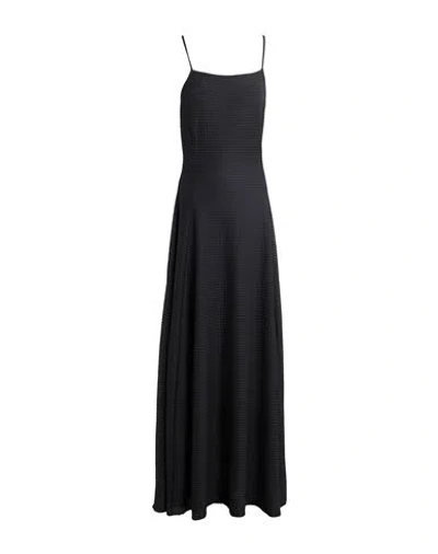 Emporio Armani Woman Maxi Dress Black Size 12 Polyester, Elastane