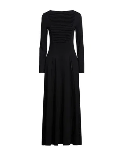 Emporio Armani Woman Maxi Dress Black Size 12 Viscose, Polyamide, Elastane