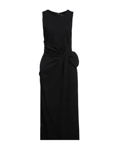 Emporio Armani Woman Maxi Dress Black Size 12 Viscose, Polyamide, Elastane
