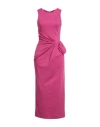 Emporio Armani Woman Maxi Dress Fuchsia Size 8 Viscose, Polyamide, Elastane In Pink