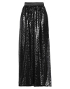 Emporio Armani Woman Long Skirt Black Size 16 Polyester In Black