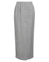 Emporio Armani Woman Maxi Skirt Grey Size 12 Viscose, Virgin Wool, Polyamide, Elastane In Gray