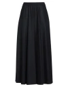 Emporio Armani Woman Maxi Skirt Midnight Blue Size 10 Virgin Wool, Cashmere, Elastane