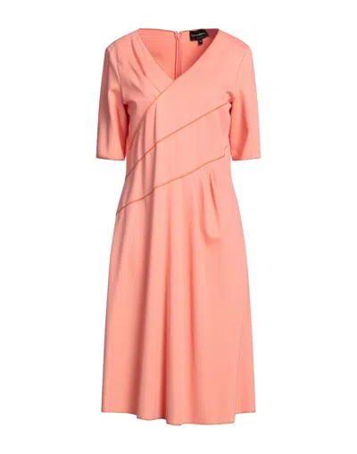 Emporio Armani Midi Dresses In Orange