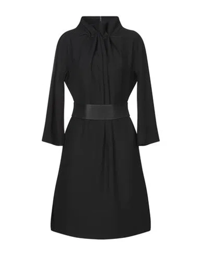 Emporio Armani Woman Midi Dress Black Size 8 Polyester