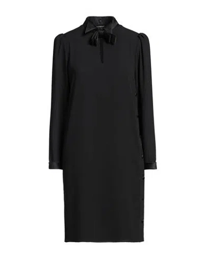 Emporio Armani Woman Midi Dress Black Size 8 Polyester