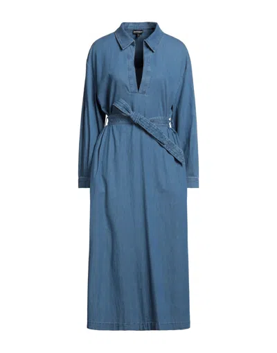 Emporio Armani Midi Dresses In Blue