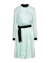 Emporio Armani Woman Midi Dress Light Green Size 8 Silk, Viscose, Cupro In Green